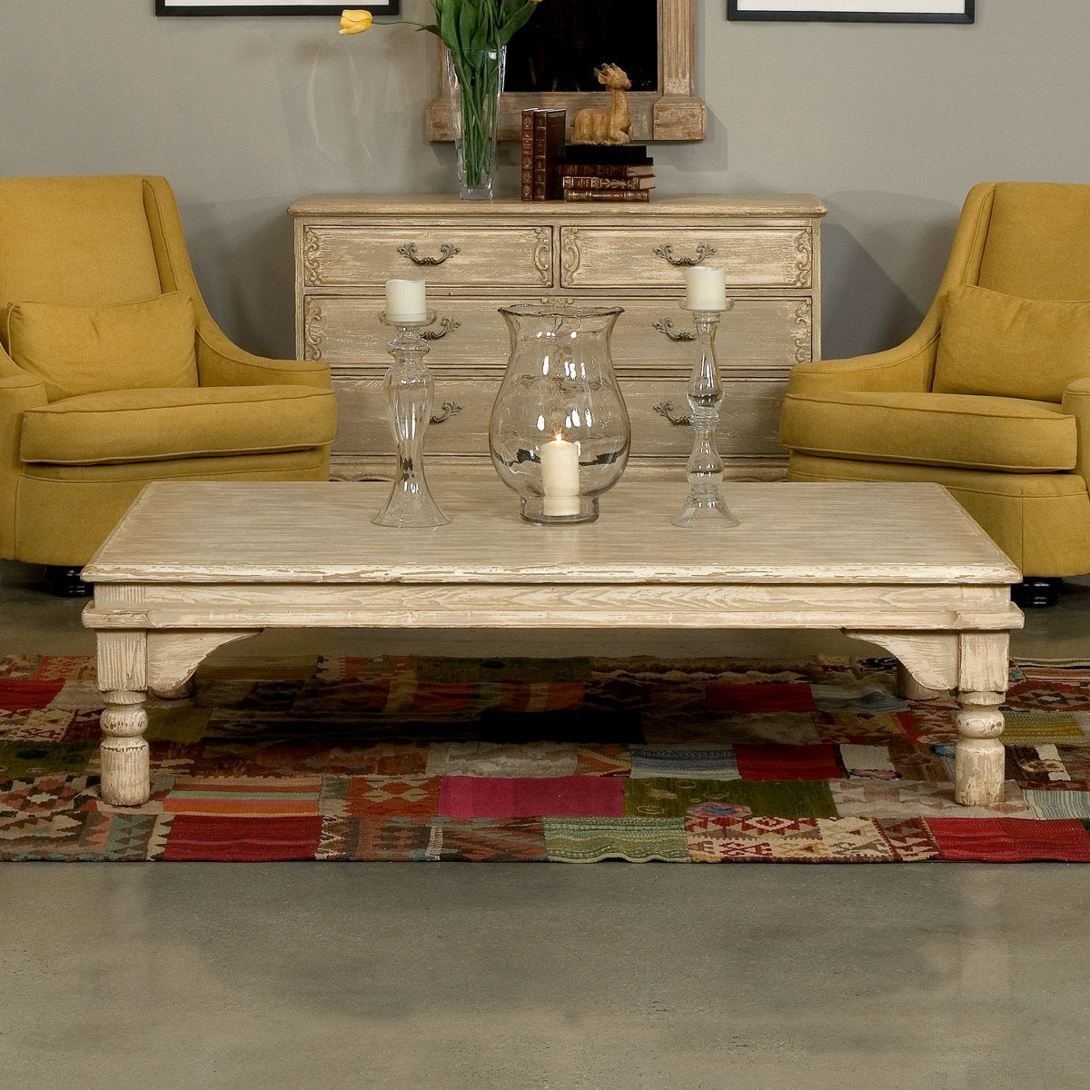 Kaffe Solid Wood Coffee Table