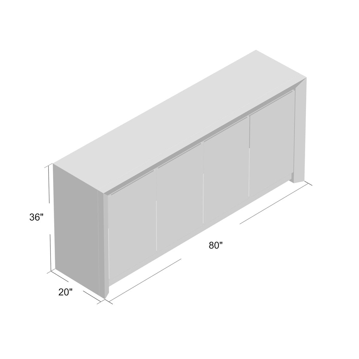 Karlson 80'' W Sideboard