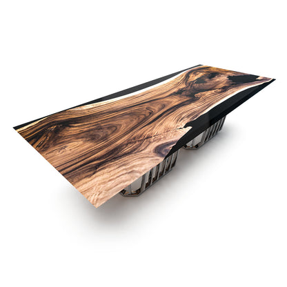 Kastalia Walnut Wood Dining Table