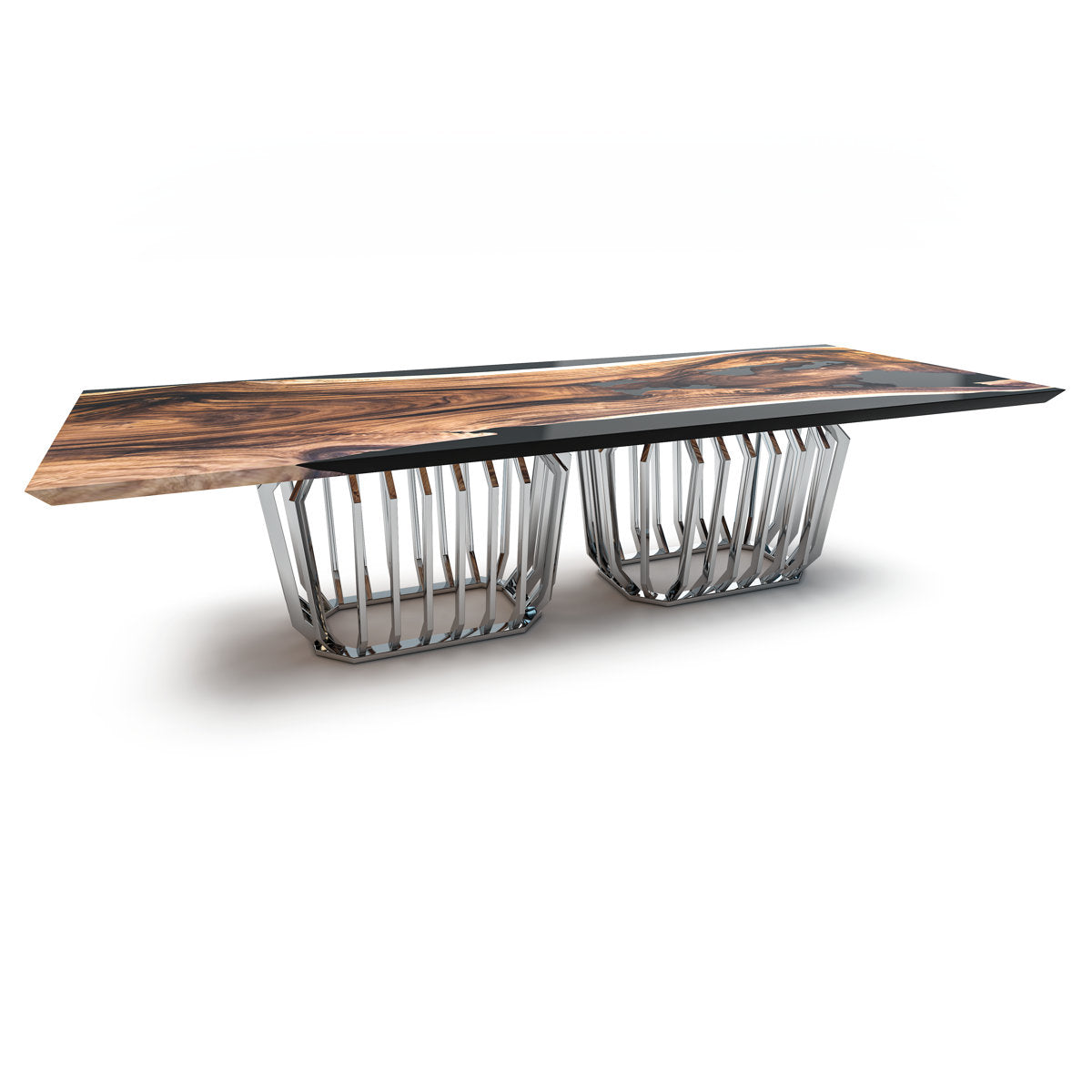 Kastalia Walnut Wood Dining Table