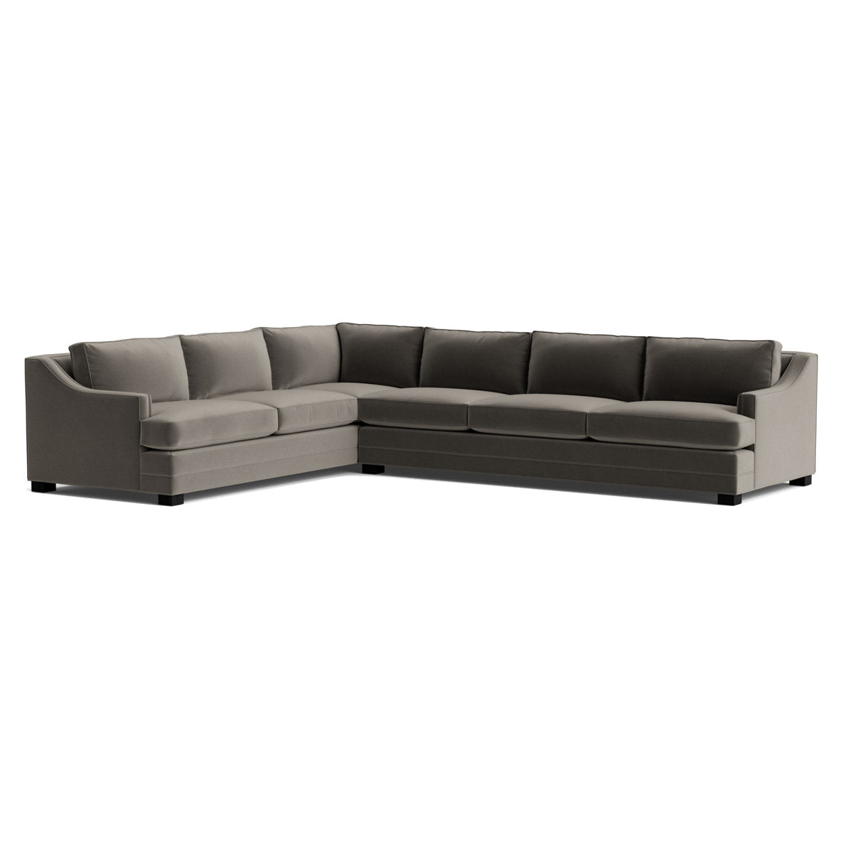 Keaton Slope Arm Without Nails Right Arm Sectional