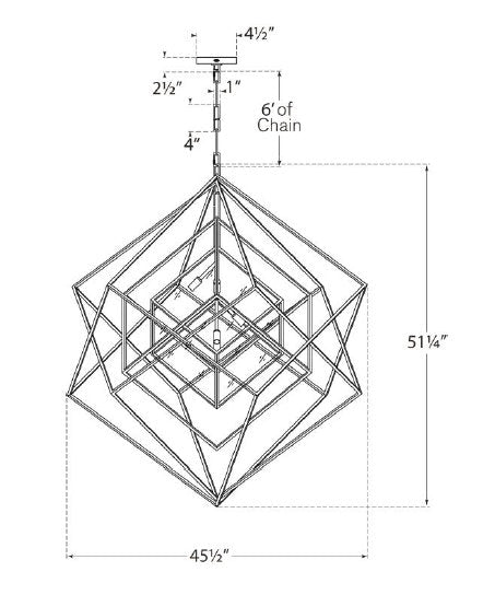 Kelly Wearstler Cubist Large Chandelier
