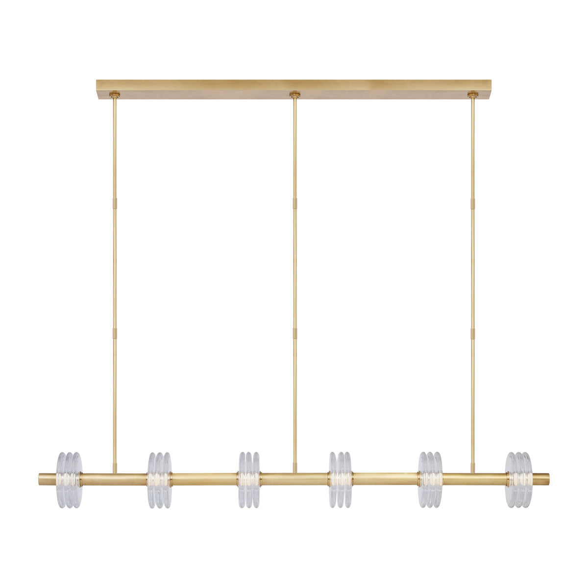 Kelly Wearstler Laurel 6-light extra large linear chandelier
