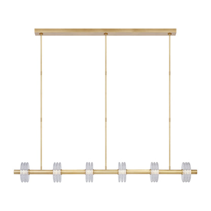 Kelly Wearstler Laurel 6-light extra large linear chandelier