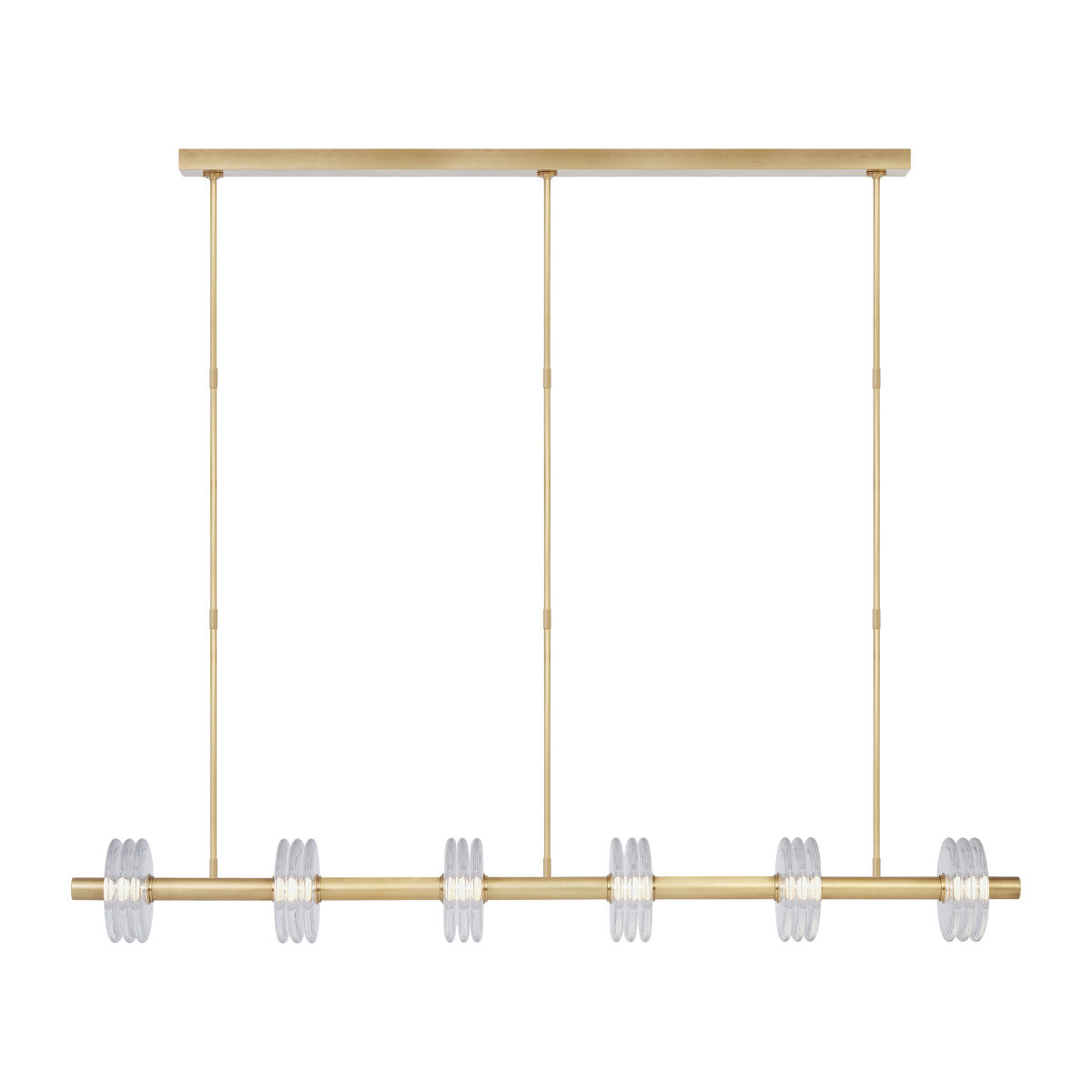 Kelly Wearstler Laurel 6-light extra large linear chandelier
