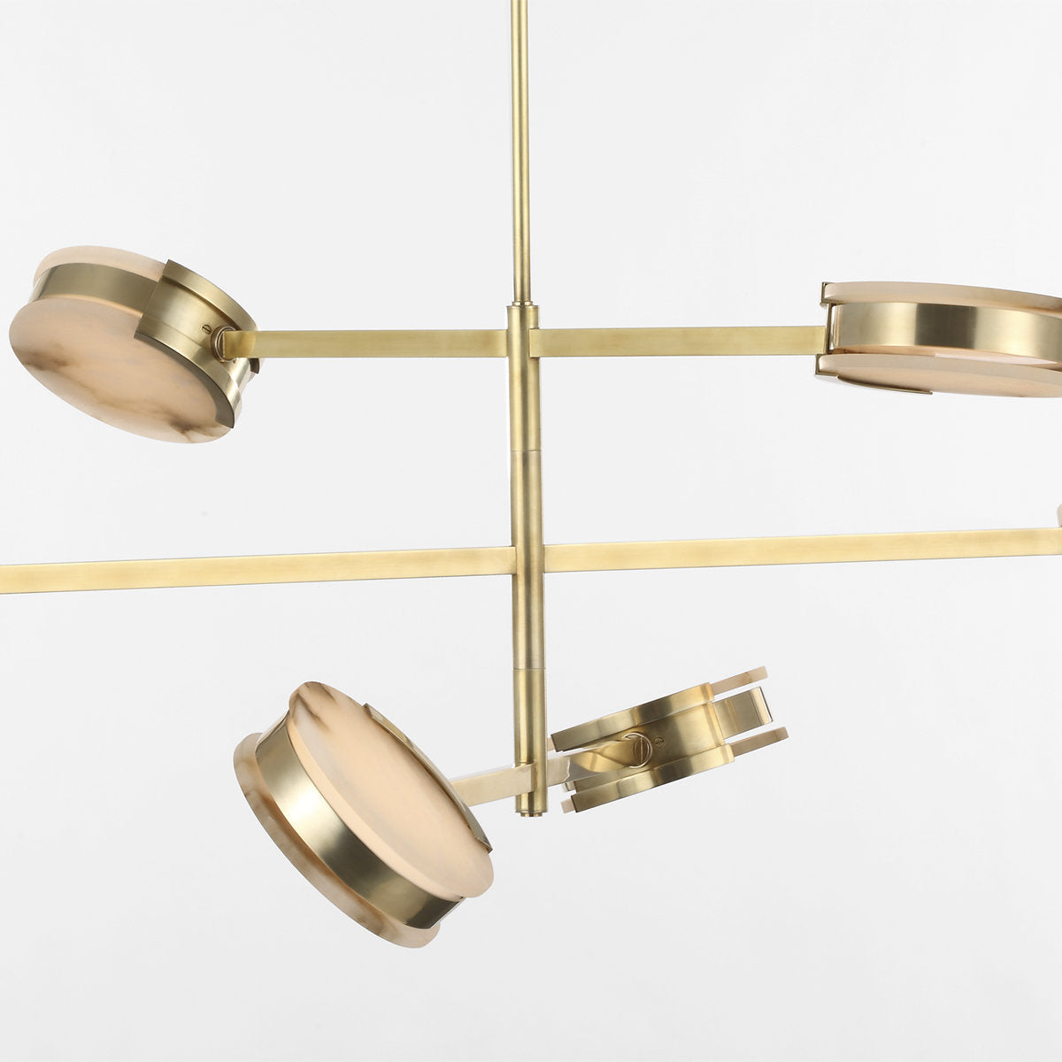 Kelly Wearstler Melange 48" Multi-Positional Chandelier with Alabaster