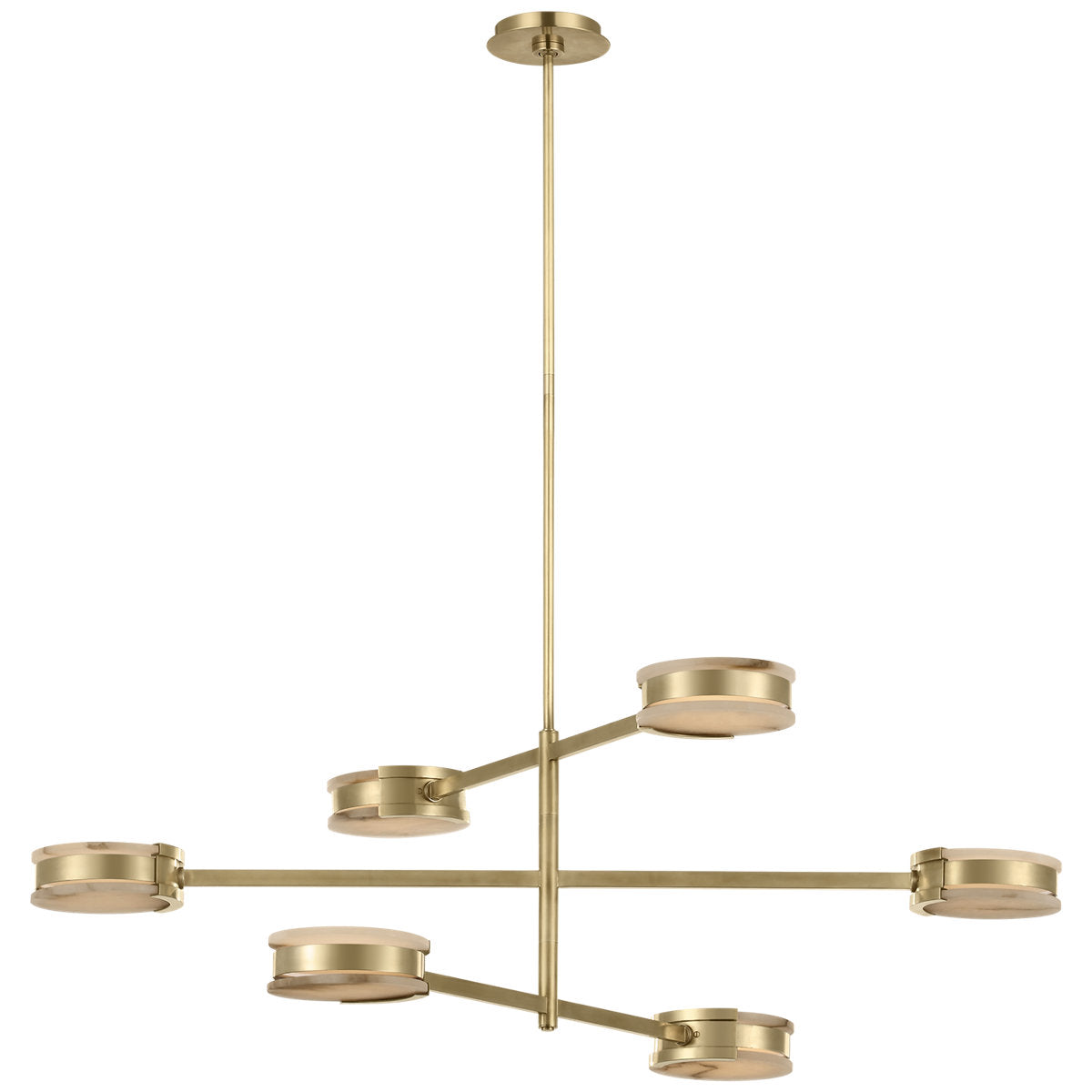 Kelly Wearstler Melange 48" Multi-Positional Chandelier with Alabaster