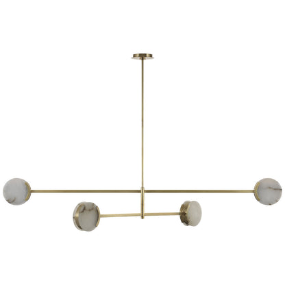 Kelly Wearstler Melange 72" Multi-Positional Chandelier with Alabaster