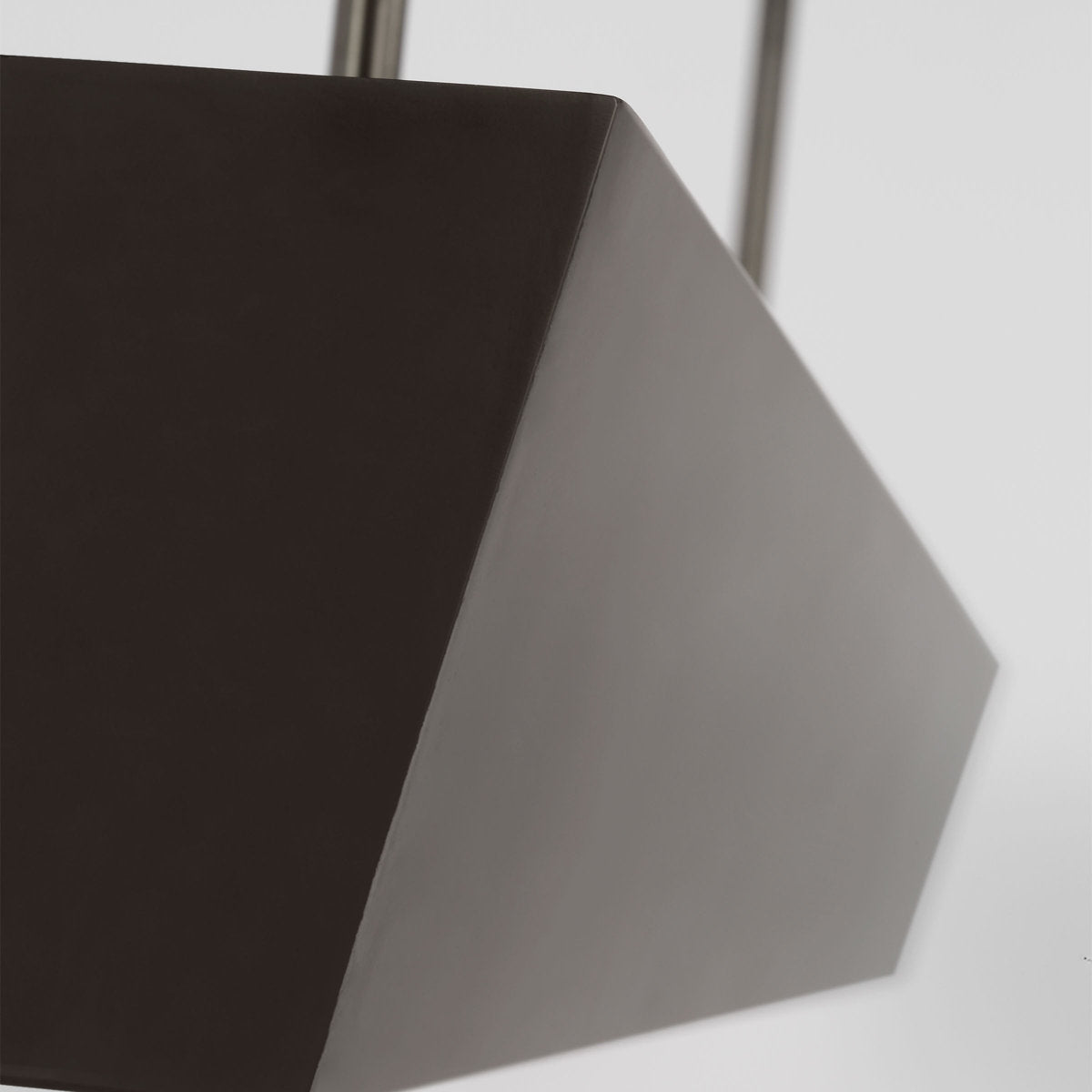 Kelly Wearstler Pench 1-light large tapered linear chandelier in dark bronze finish