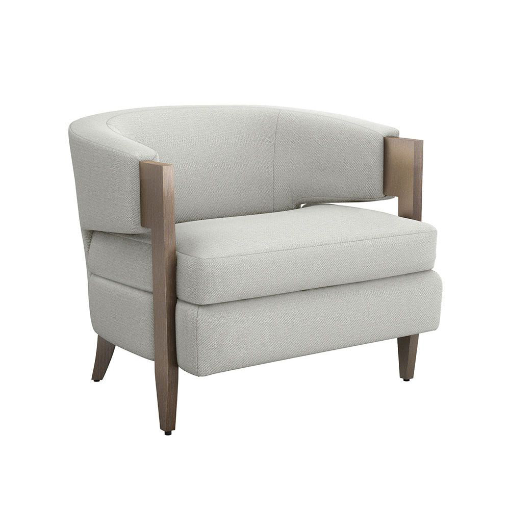 Kelsey Barrel Chair Chair with Ottoman