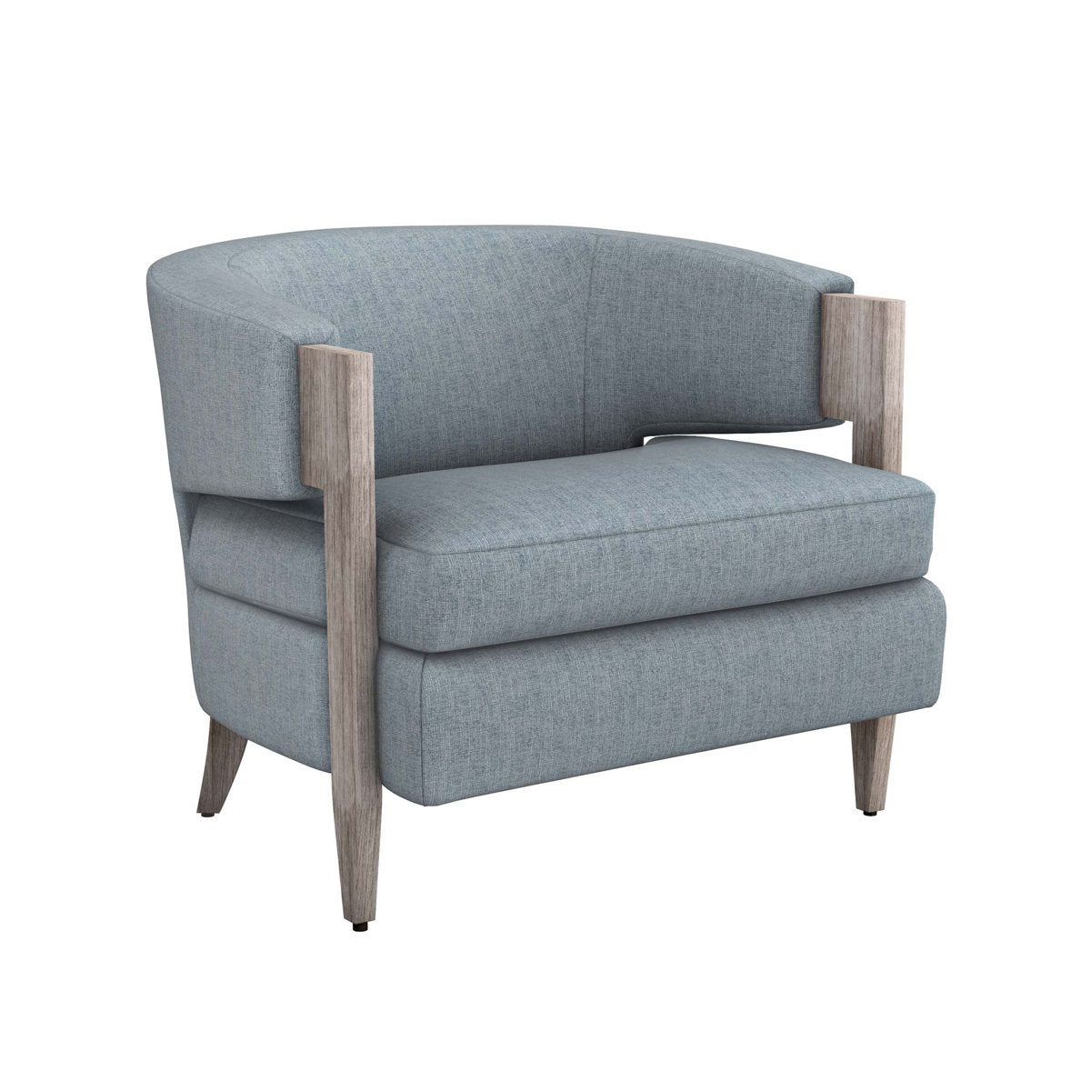 Kelsey Barrel Chair Chair with Ottoman