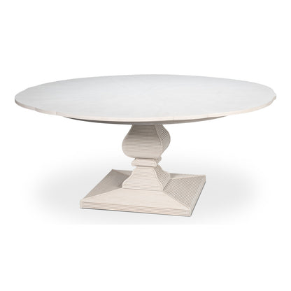 Kelso Equestrian Round Solid Wood Dining Table