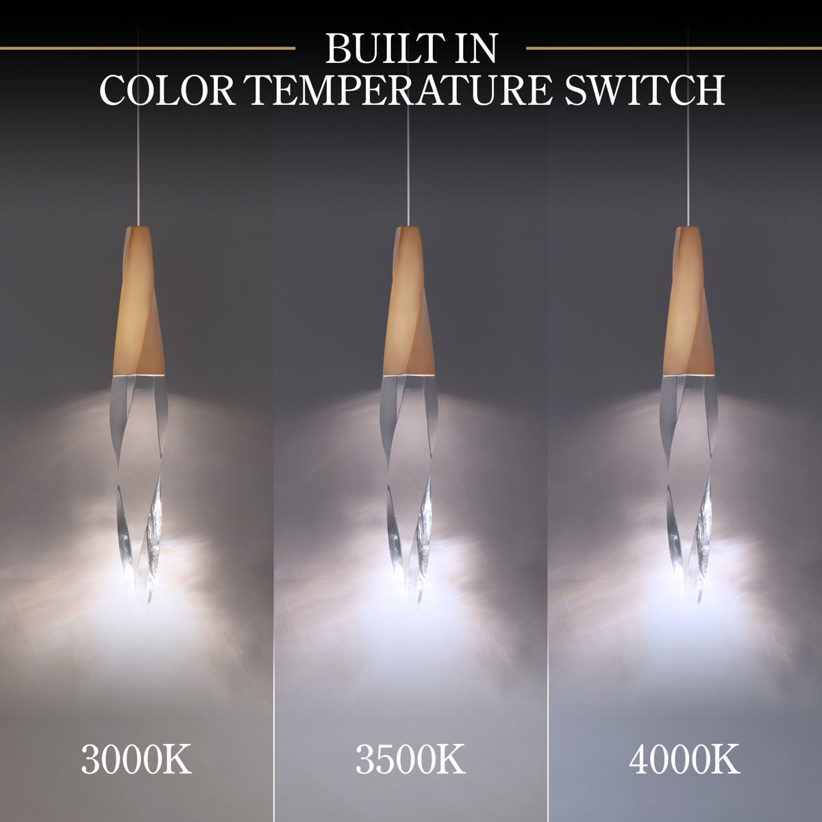 Kindjal 5 Light Crystal LED Multi-Light Pendant