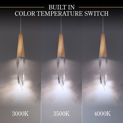 Kindjal 5 Light Crystal LED Multi-Light Pendant