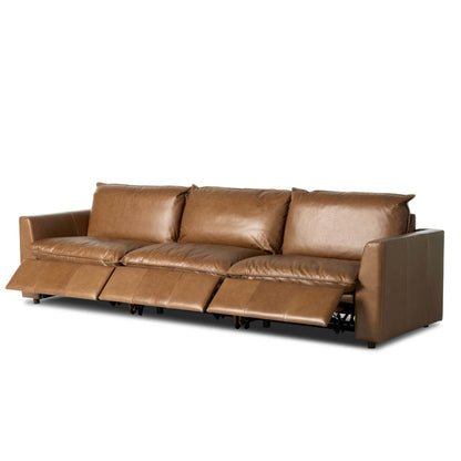 Kosa Power Recliner 3PC Sectional-Sonoma Chestnut