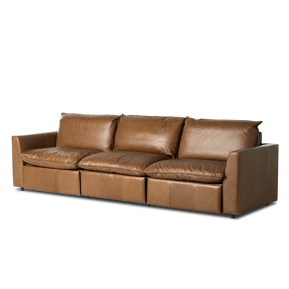 Kosa Power Recliner 3PC Sectional-Sonoma Chestnut