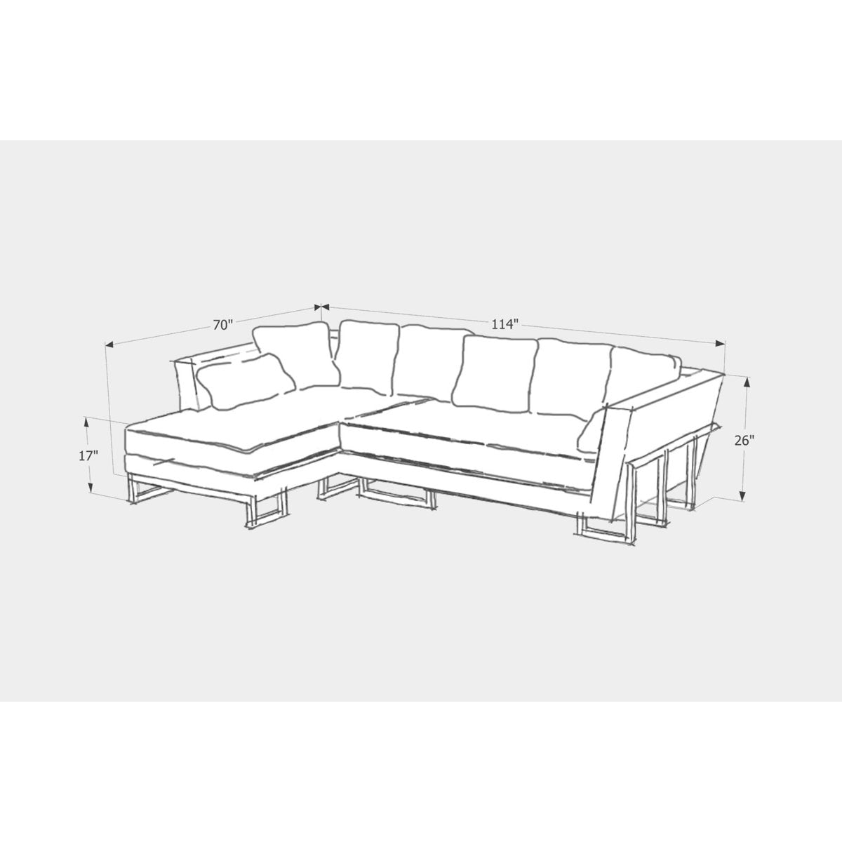 LRG Chaise Sectional