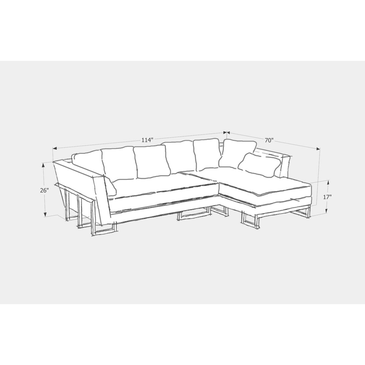LRG Chaise Sectional