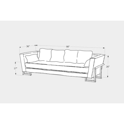 LRG Velvet Sofa