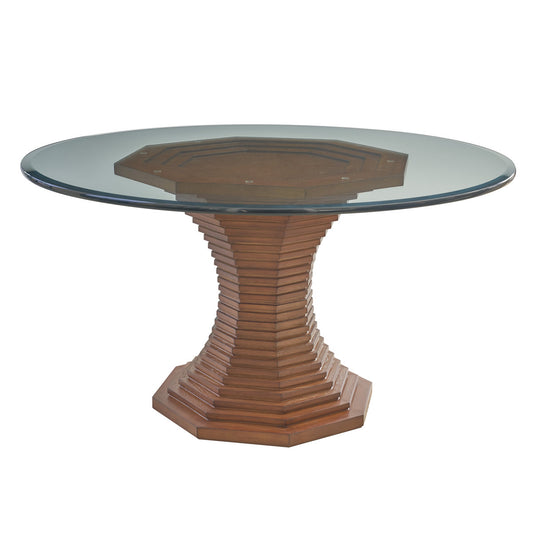 La Costa Round Glass Dining Table