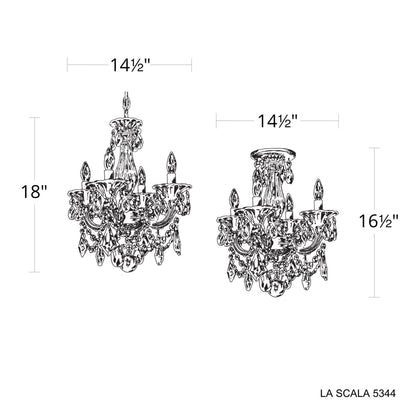 La Scala 4 - Light Glass Chandelier