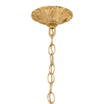 La Scala 8 Light 25in x 34in Chandelier in Florentine Bronze with Clear Radiance Crystals