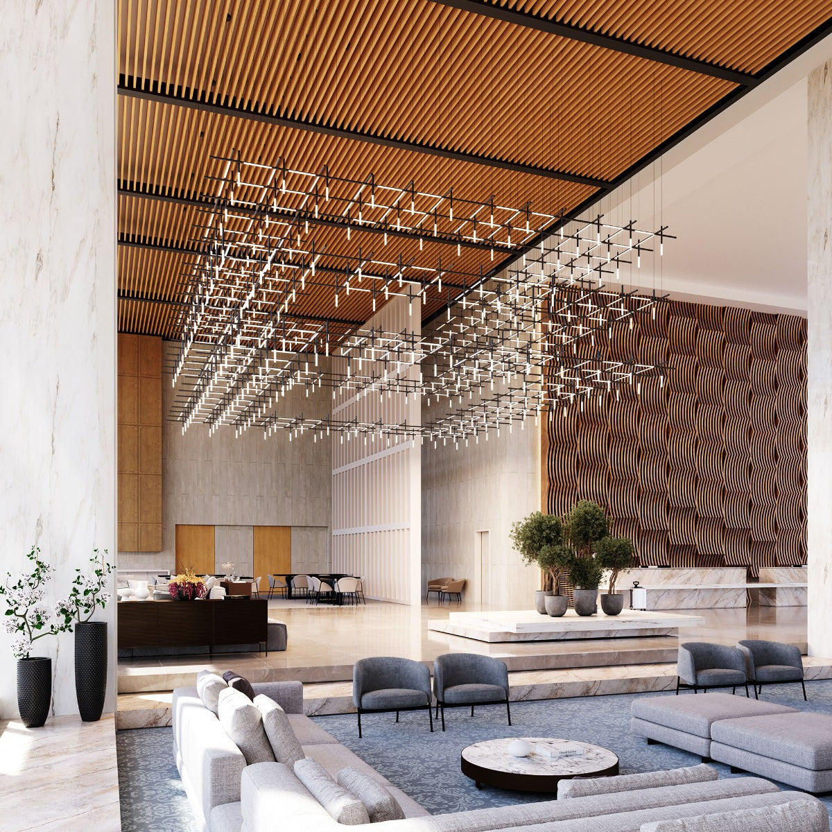 Labyrinth 1 - Light LED Chandelier