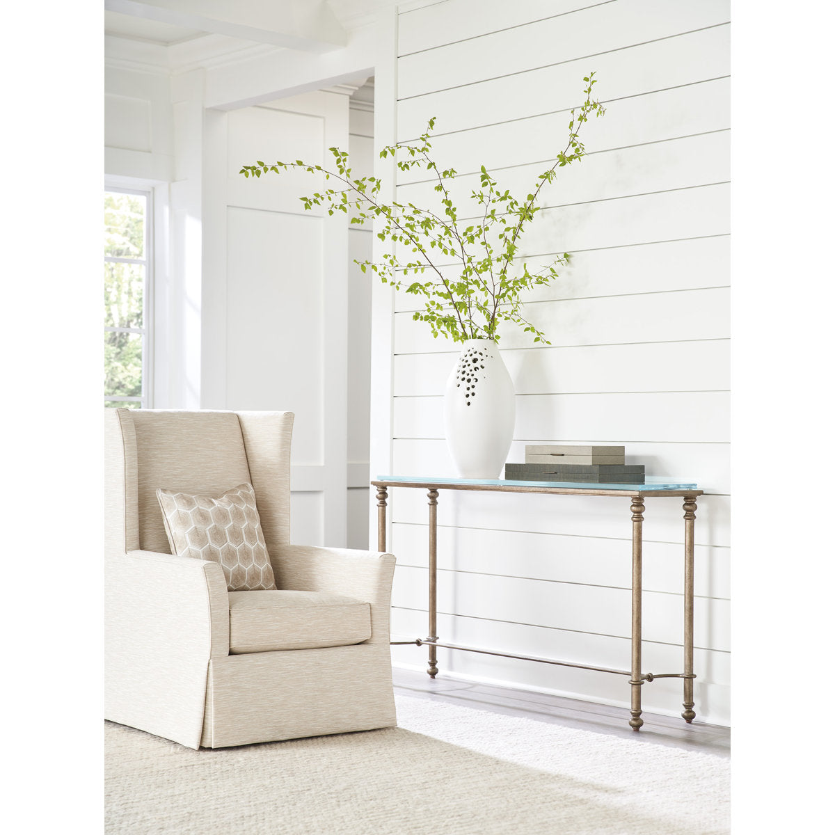 Laguna 58'' W Glass Console Table