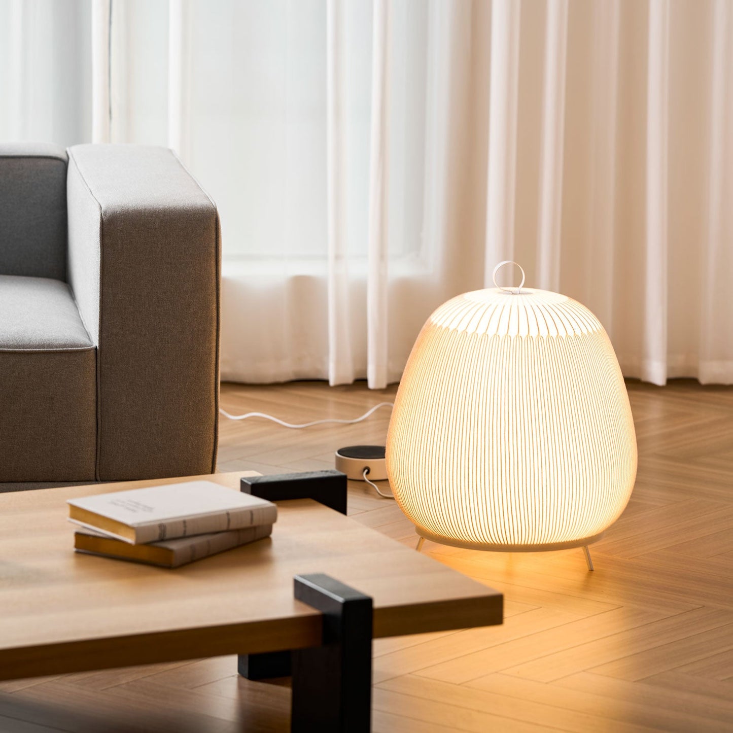 Lantern Knit Table Lamp