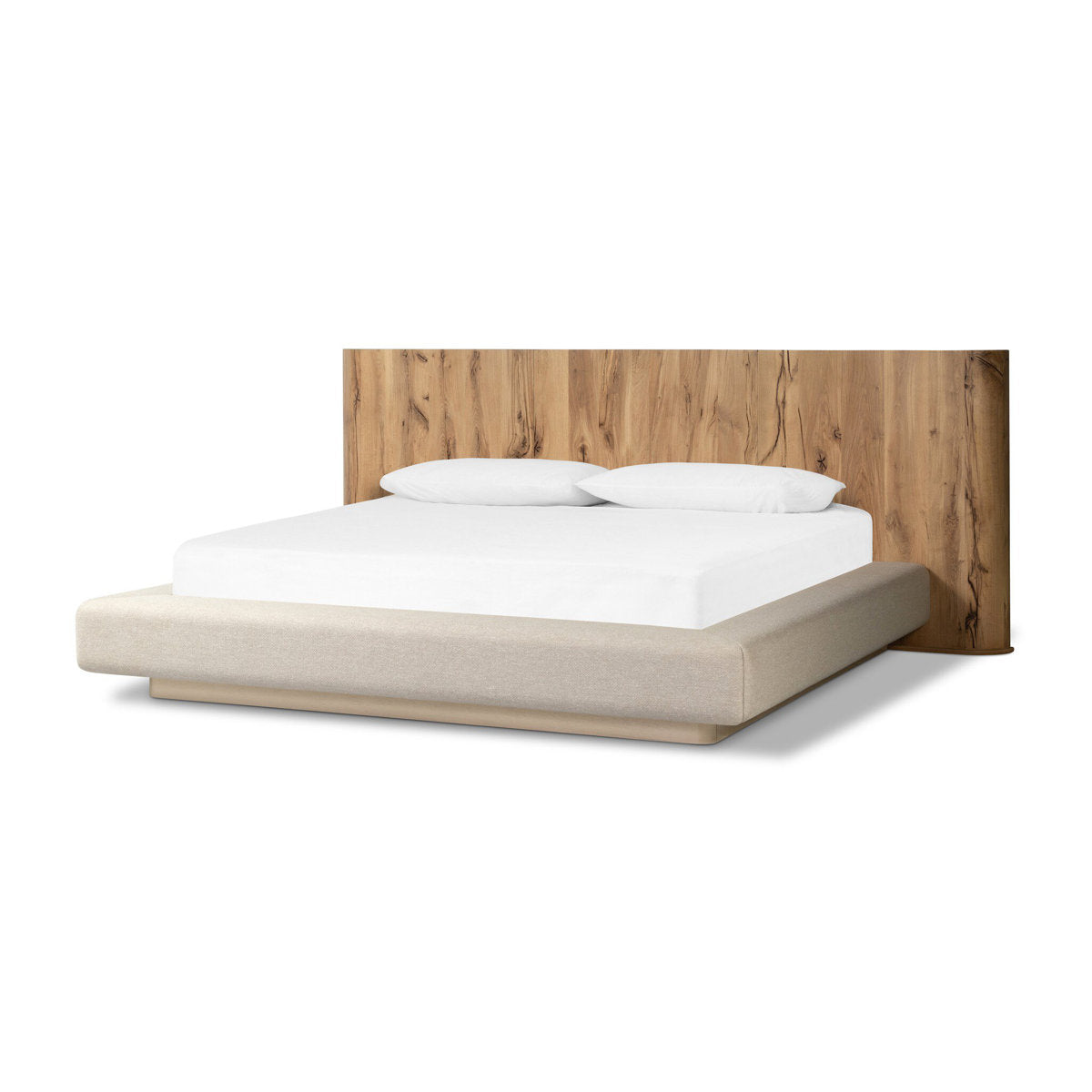 Lara Bed-Natural Reclaimed French Oak-Queen