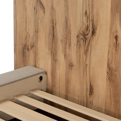 Lara Bed-Natural Reclaimed French Oak-Queen