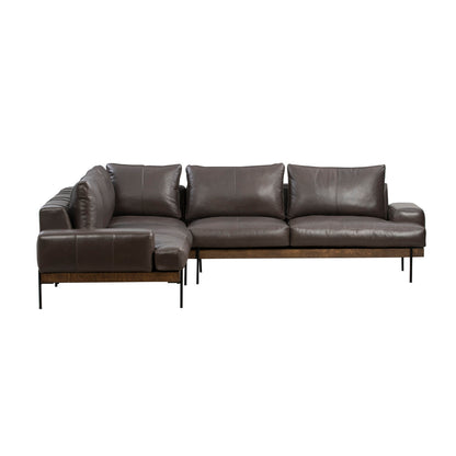 Largo Top Grain Leather Sectional