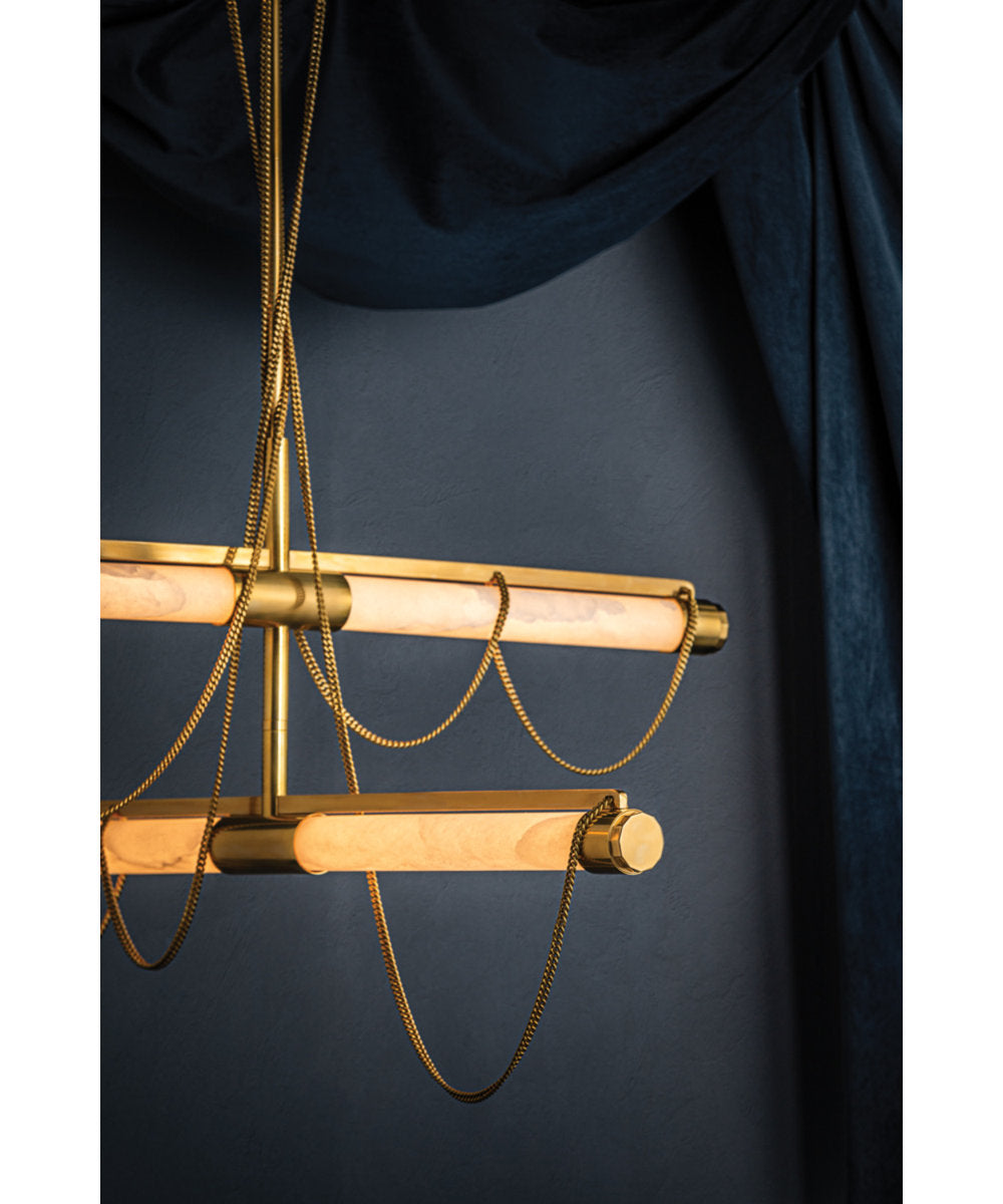 Lariat - Dimmable LED Cylinder Chandelier by Noz Nozawa for Corbett Lighting