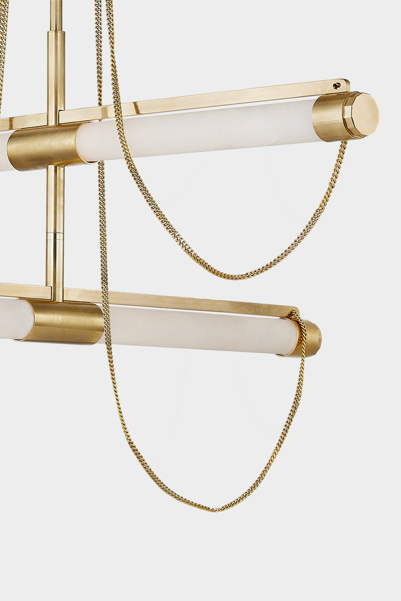 Lariat - Dimmable LED Cylinder Chandelier by Noz Nozawa for Corbett Lighting