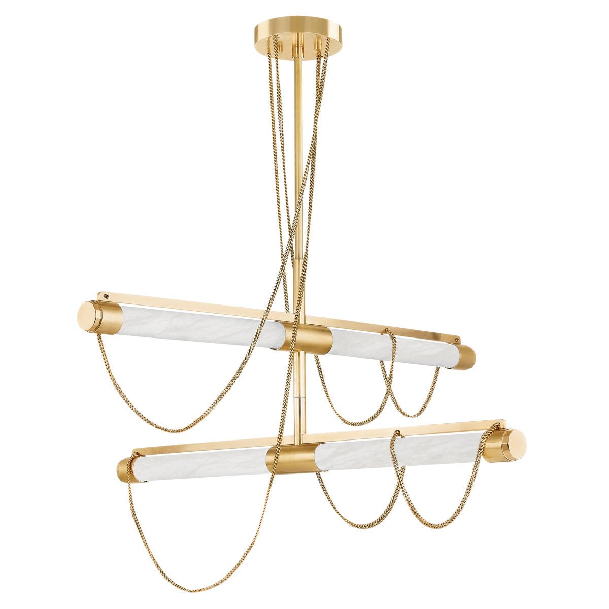 Lariat - Dimmable LED Cylinder Chandelier by Noz Nozawa for Corbett Lighting
