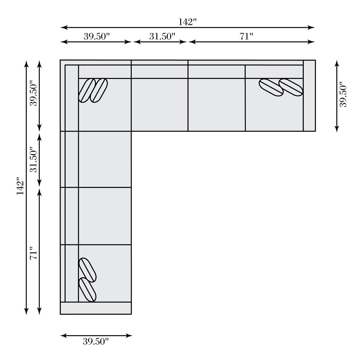 Lars Leather Modular Sectional