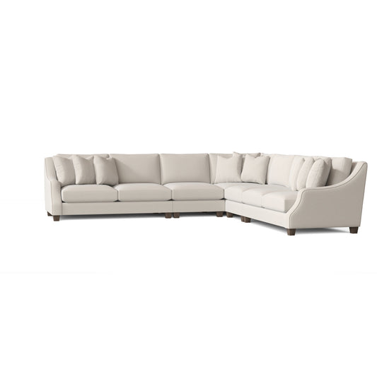 Larson 138" Wide Symmetrical Down Cushion Modular Corner Sectional