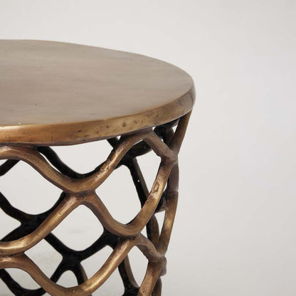 Lattice End Table