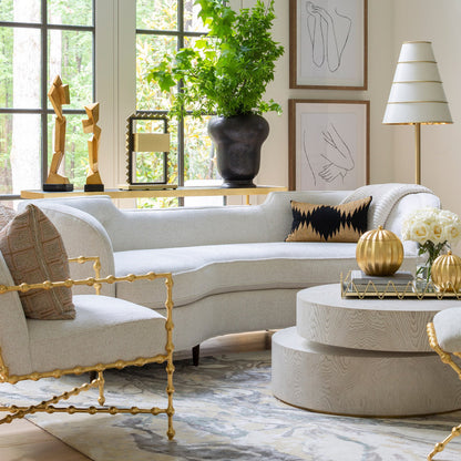 Lauren 89.5'' Curved Sofa