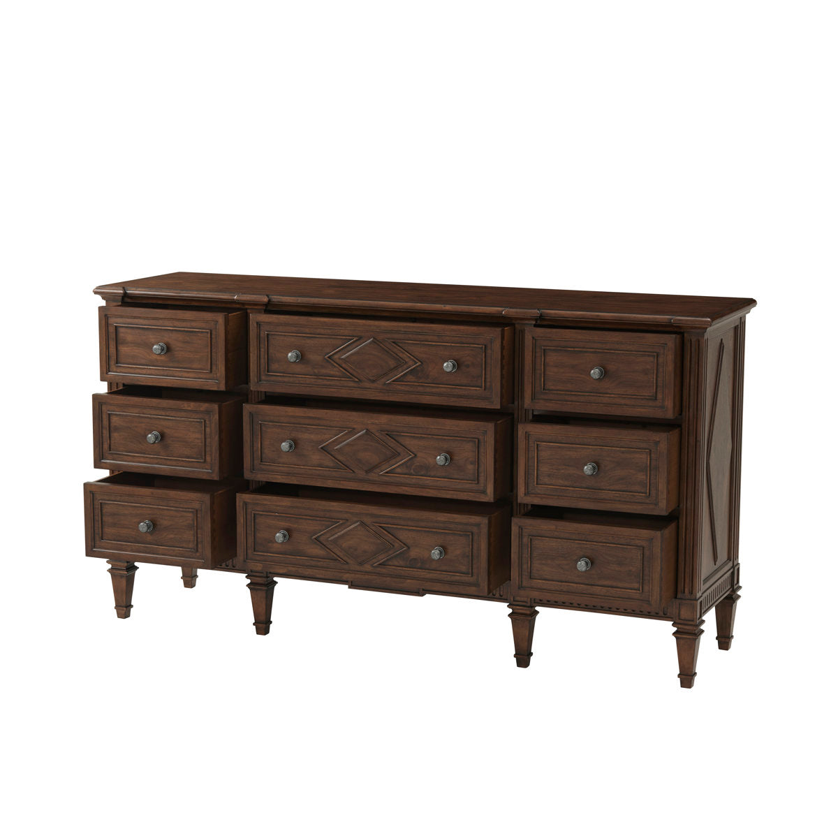 Laurent 9 - Drawer Solid Wood Dresser