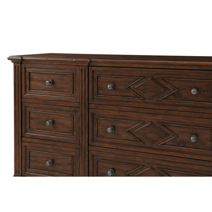 Laurent 9 - Drawer Solid Wood Dresser