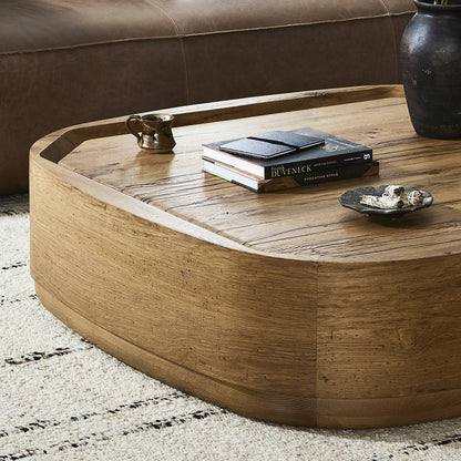 Leandro Coffee Table-Natural Reclaimed French Oak