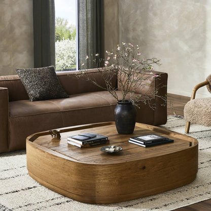 Leandro Coffee Table-Natural Reclaimed French Oak
