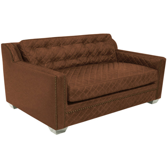 Leather Chair And A Half Chair with Ottoman