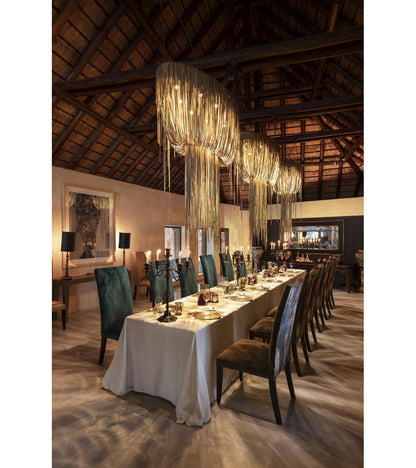 Leather Fringe Chandelier