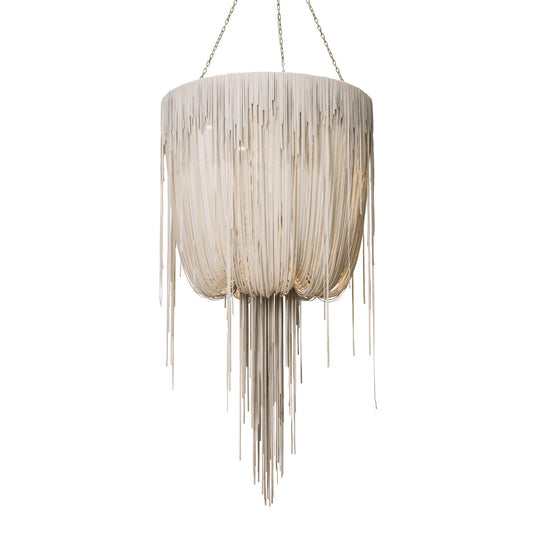 Ngala Trading Co Leather Fringe Chandelier