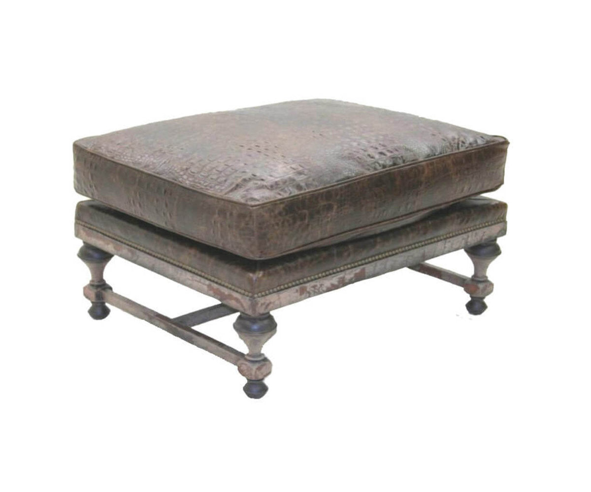 Leather Ottoman