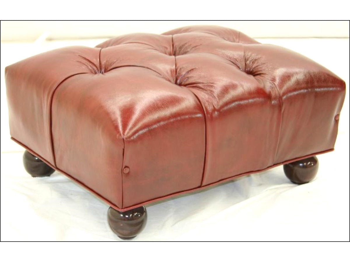 Leather Ottoman