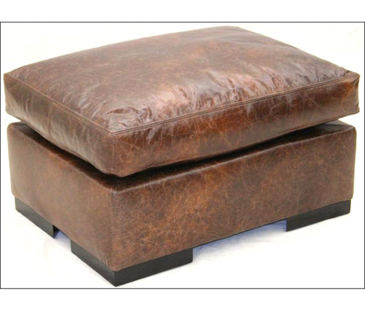 Leather Ottoman