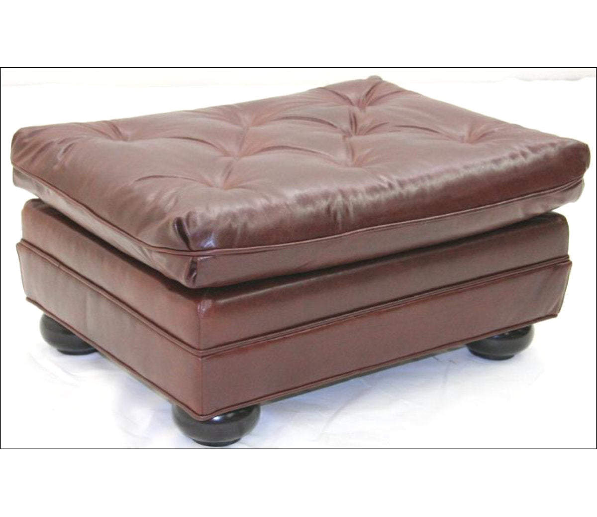 Leather Ottoman
